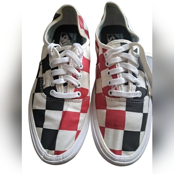 VANS Off the Wall Comfy Cush check sneakers low shoes preppy artsy mens 9 - Picture 2 of 16